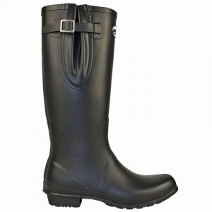 Men's Rockfish Everyday Tall Side Adjustable Wellington Boots Black | KMO9193LG