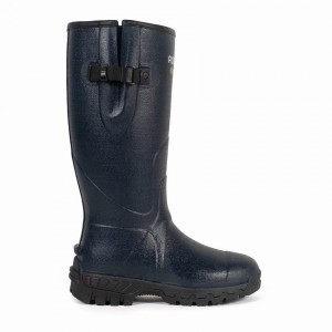 Men's Rockfish Walkabout Tall Side Adjustable 5mm Neoprene Insulated Wellington Boots Dark Blue | DKD842JV