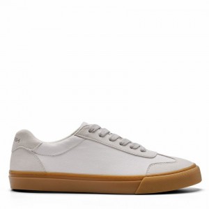 Women's Rockfish 901 Dwr German Army Trainer Canvas Low-Top Sneakers White | RUA3943TL