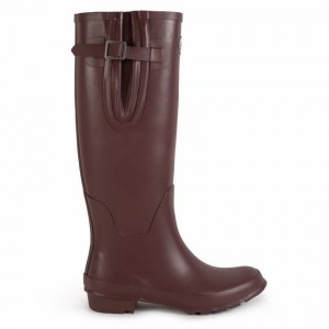 Women's Rockfish Everyday Tall Side Adjustable Wellington Boots Black Brown | WGN6068QK