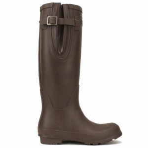 Women's Rockfish Everyday Tall Side Adjustable Wellington Boots Dark Brown | DNX5249SZ