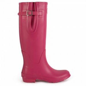 Women's Rockfish Everyday Tall Side Adjustable Wellington Boots Rose Red | LOG6872OB