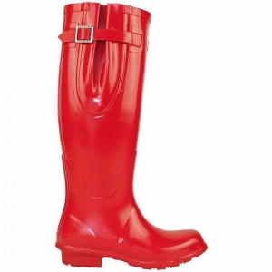 Women's Rockfish Everyday Tall Side Adjustable Wellington Boots Red | ZGT688YC