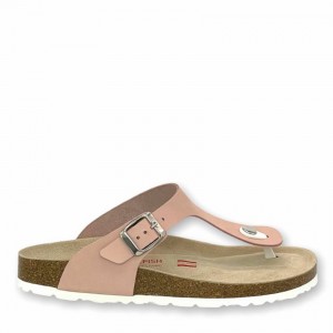 Women's Rockfish Nixie Thong Cork Flatform Flip Flop Sandals Pink | LDC1984TY