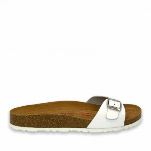 Women's Rockfish Talulah One-strap Single Strap Sandals White | TBZ3769BK