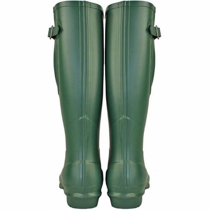 Men's Rockfish Everyday Tall Side Adjustable Wellington Boots Green | MZZ9520VN