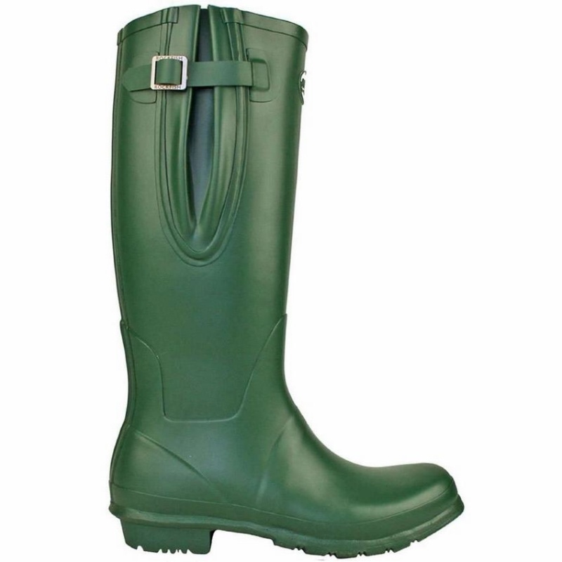 Men\'s Rockfish Everyday Tall Side Adjustable Wellington Boots Green | MZZ9520VN