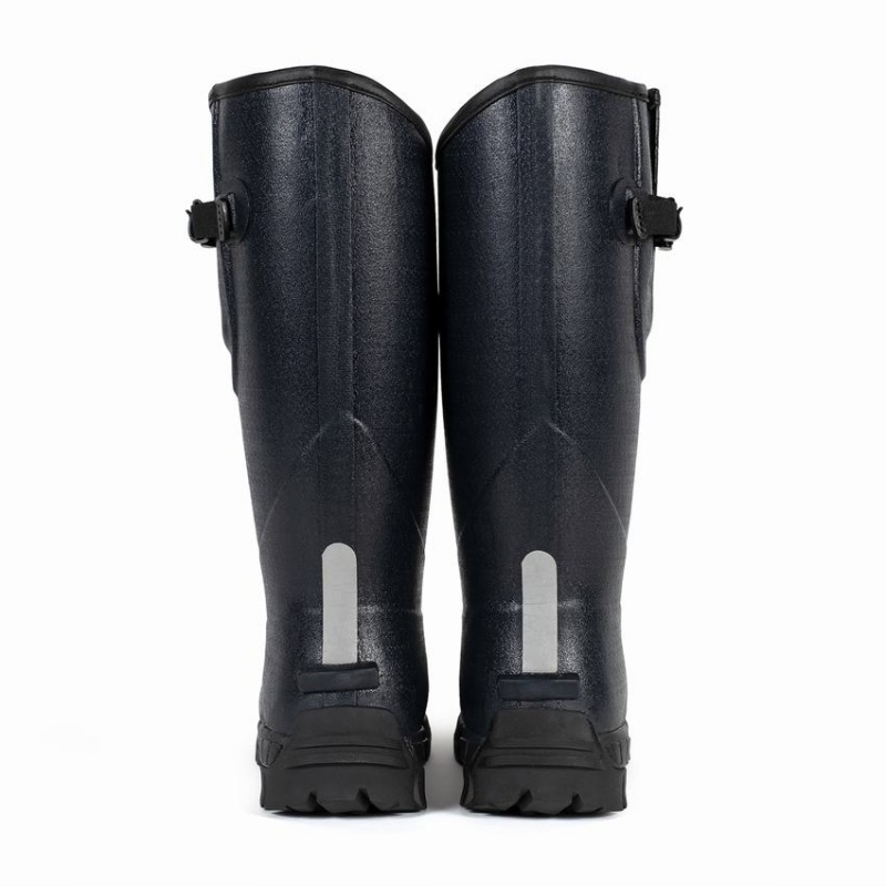 Men's Rockfish Walkabout Tall Side Adjustable 5mm Neoprene Insulated Wellington Boots Dark Blue | WWG6950IL