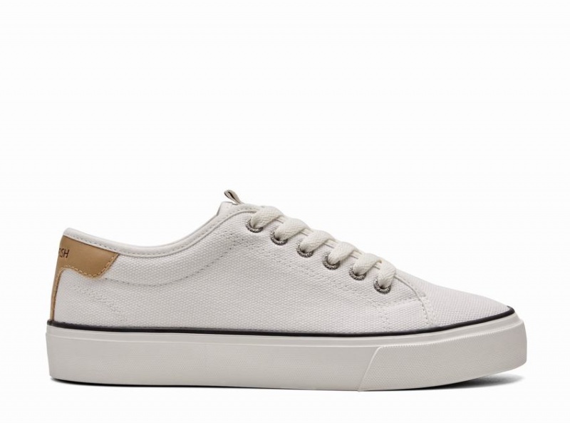 Women\'s Rockfish 779 Platform Heel Canvas Low-Top Sneakers White | WTB681VE