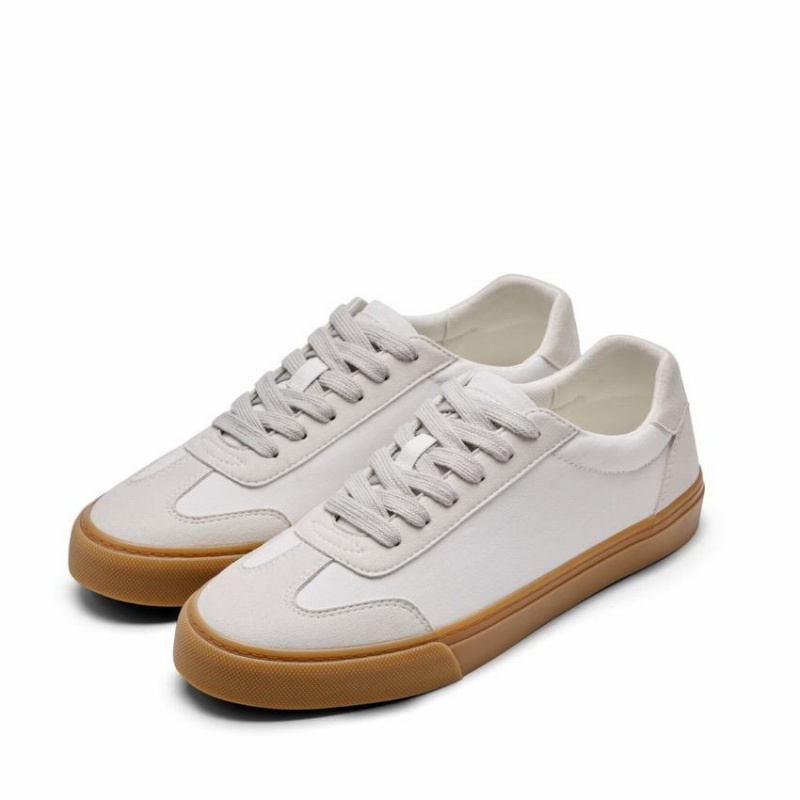 Women's Rockfish 901 Dwr German Army Trainer Canvas Low-Top Sneakers White | RUA3943TL