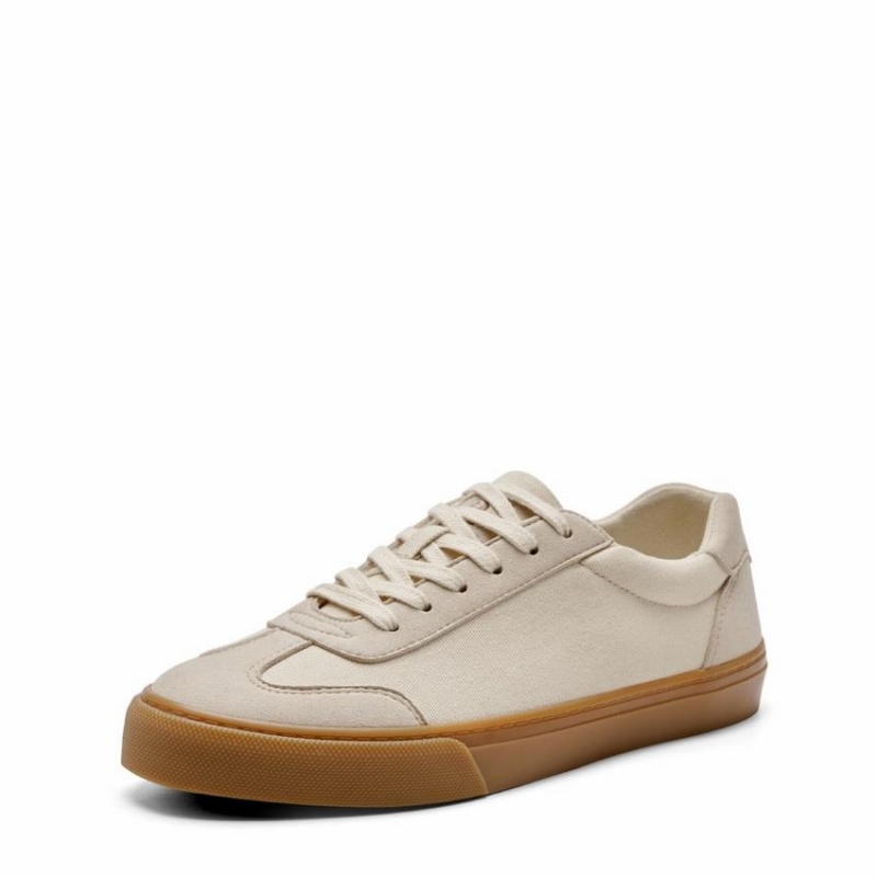 Women's Rockfish 901 Dwr German Army Trainer Canvas Low-Top Sneakers Beige | QLB3346EX