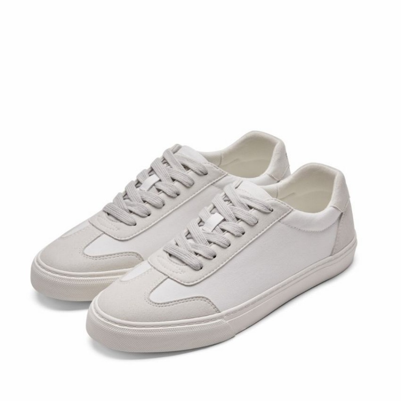 Women's Rockfish 901 Dwr Trainers German Army Trainer Canvas Low-Top Sneakers White Grey | LTE819TQ