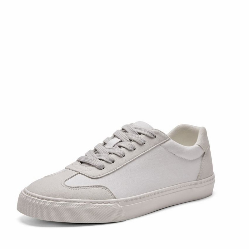 Women's Rockfish 901 Dwr Trainers German Army Trainer Canvas Low-Top Sneakers White Grey | LTE819TQ