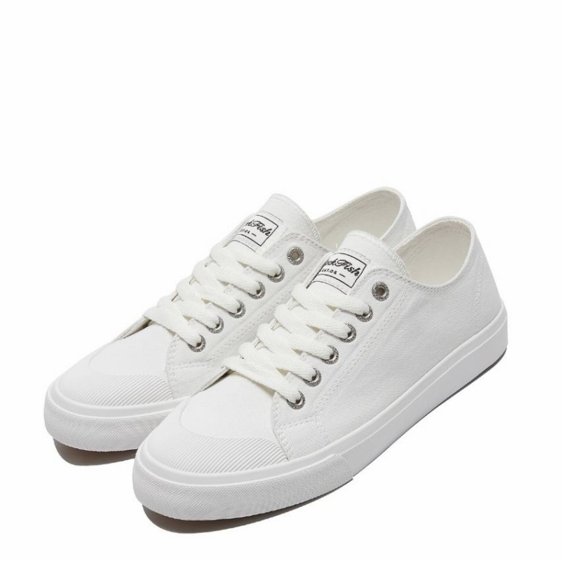 Women's Rockfish Classic 746 Canvas Low-Top Sneakers White | MAY7962MK