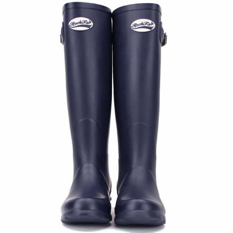 Women's Rockfish Classic Tall Wellington Boots Navy Blue | YMX3479GA