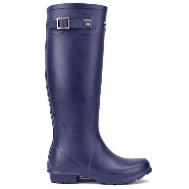 Women\'s Rockfish Classic Tall Wellington Boots Navy Blue | YMX3479GA