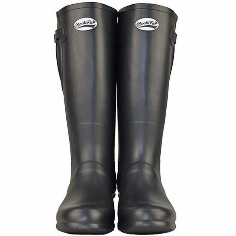 Women's Rockfish Everyday Tall Side Adjustable Wellington Boots Black | KAN897YI