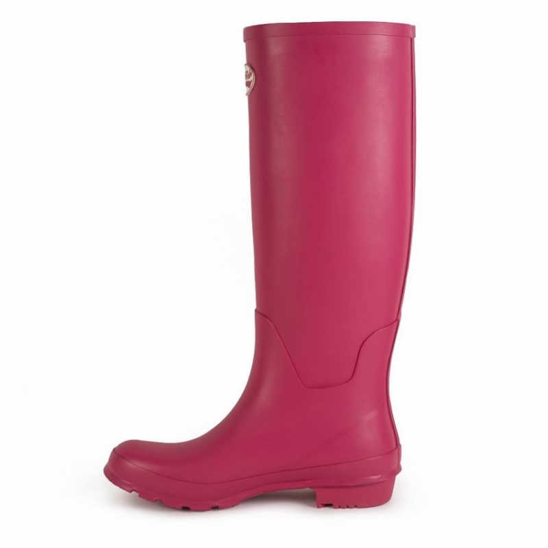 Women's Rockfish Everyday Tall Side Adjustable Wellington Boots Rose Red | LOG6872OB