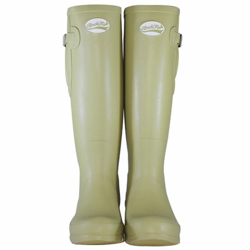 Women's Rockfish Everyday Tall Side Adjustable Wellington Boots Light Green | LWM8684QC