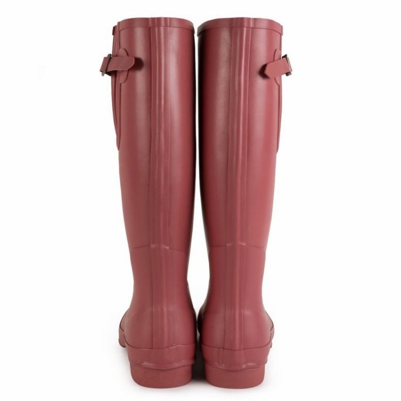 Women's Rockfish Everyday Thermal Tall Side Adjustable 3mm Neoprene Insulated Wellington Boots Deep Red | VTM4429BI