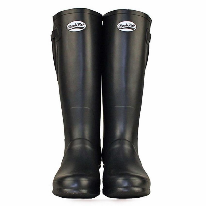 Women's Rockfish Everyday Thermal Tall Side Adjustable 3mm Neoprene Insulated Wellington Boots Black | EQQ929YI