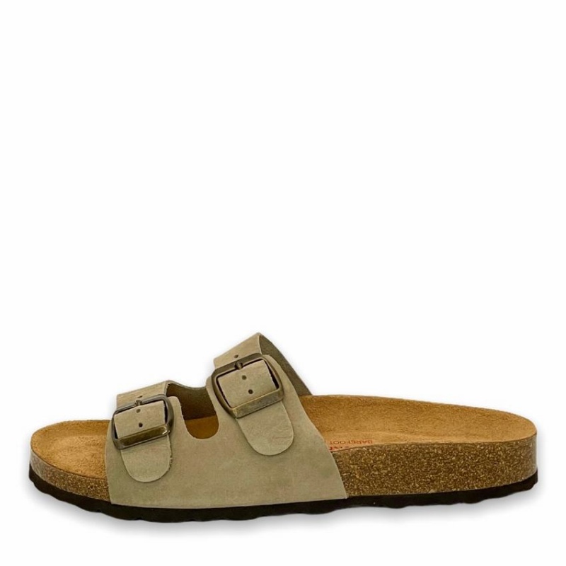 Women's Rockfish Kendall Two-Strap Double Strap Sandals Khaki | HEP287CY