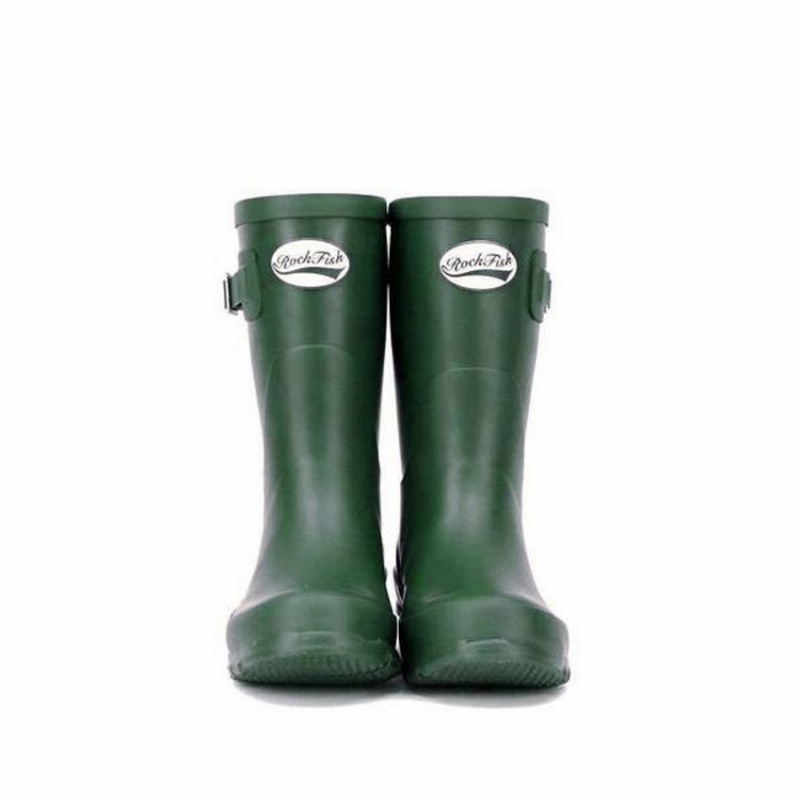 Women's Rockfish Three Quarter Short Wellington Boots Green | DFI5518MO